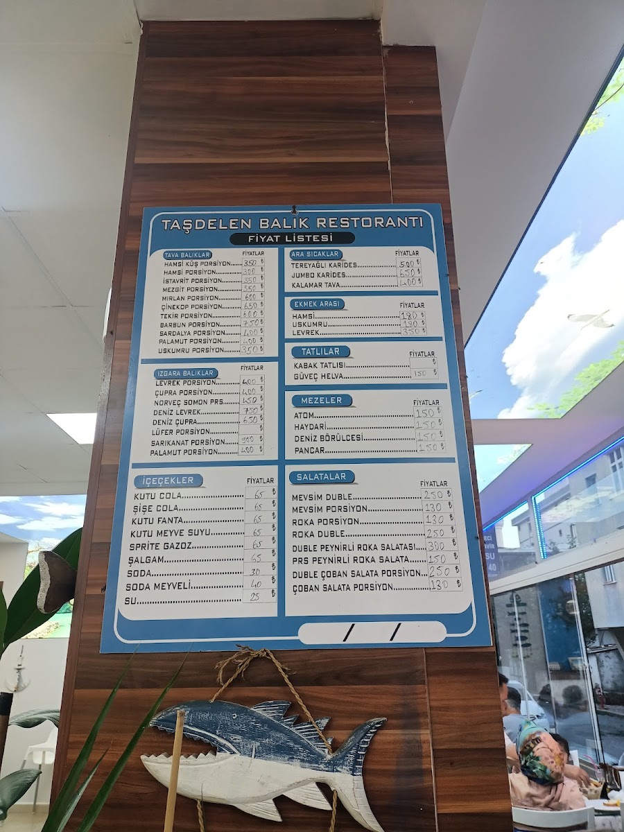 Menu Tasdelen Balik Restorant-1